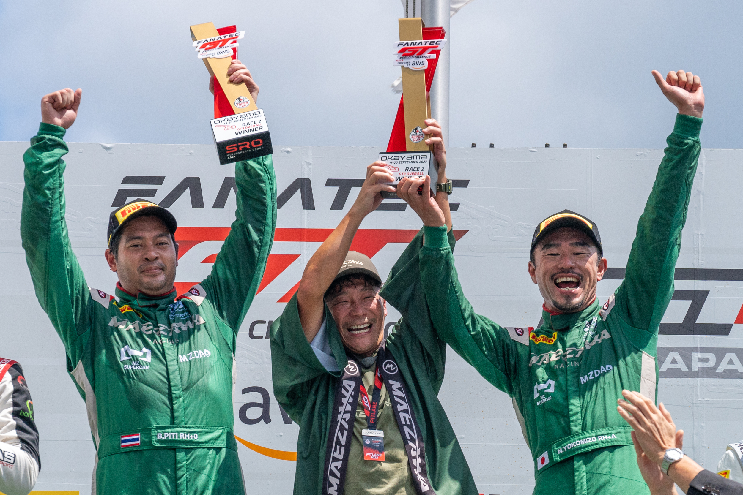 GT3: Maezawa's Bhirombhakdi and Yokomizo take popular Race 2 win