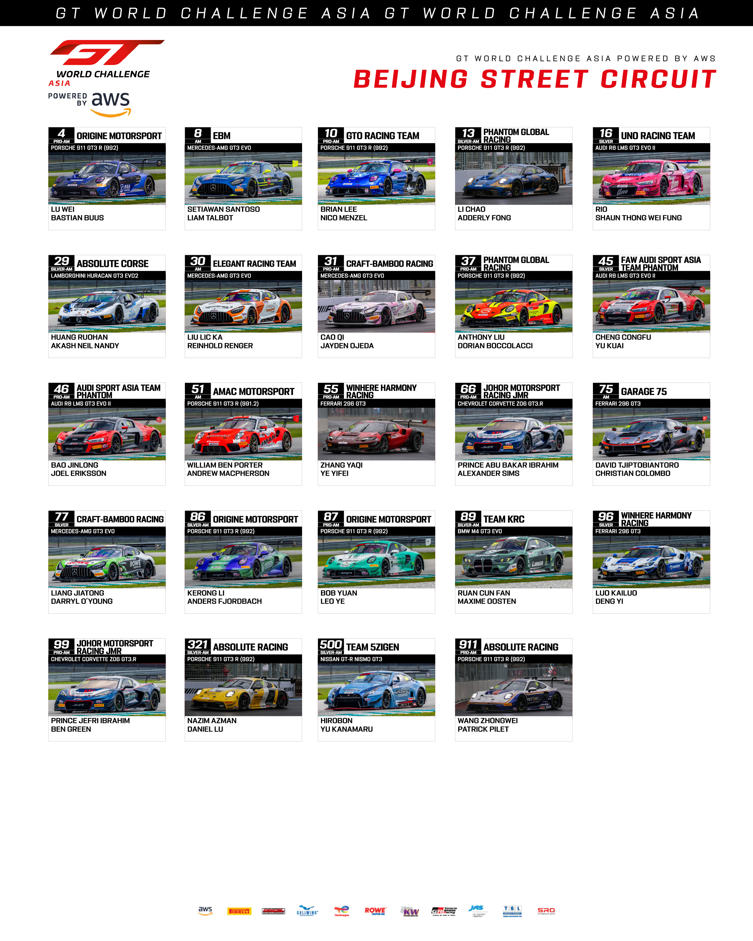 Beijing Street Circuit, China, 15 - 19 October 2025 | GT World ...