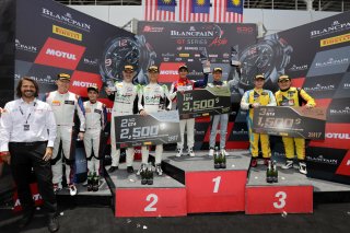 Race 2 podium - GT4 - Sepang 2017 | Blancpain GT Series Asia