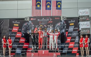 Race 1 podium - GT3 Silver Cup - Sepang 2017 | Blancpain GT Series Asia