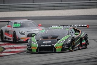 #19 Martin Kodric Dennis Lind FFF Racing Team by ACM Lamborghini Huracan GT3 / #999 Patric Niederhauser Nico Bastian GruppeM Racing Team Mercedes-AMG GT3 Sepang 2018 | Blancpain GT Series Asia