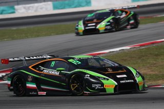 #19 Martin Kodric Dennis Lind FFF Racing Team by ACM Lamborghini Huracan GT3 & #63 Hiroshi Hamaguchi Marco Mapelli FFF Racing Team by ACM Lamborghini Huracan GT3 Sepang 2018 | Blancpain GT Series Asia