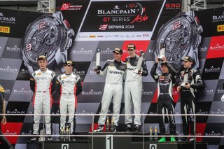 Race 2 GT3 Overall Podium Sepang 2018 | Blancpain GT Series Asia