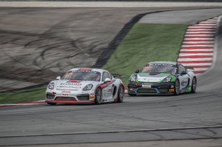 #17 Masahiko Ida Keo Chang Taiwan Top Speed Racing Team / #77 Jean Marc Merlin Frank Yu Craft-Bamboo Racing Porsche Cayman GT4 Clubsport MR | Blancpain GT Series Asia