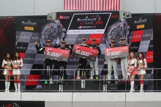 Race 1 GT3 Overall podium #999 Patric Niederhauser Nico Bastian GruppeM Racing Team Mercedes-AMG GT3 #19 Martin Kodric Dennis Lind FFF Racing Team by ACM Lamborghini Huracan GT3 #888 Brice Bosi Raffaele Marciello GruppeM Racing Team Mercedes-AMG GT3 Sepan | Blancpain GT Series Asia