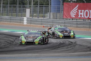 #19	FFF Racing Team by ACM	Dennis Lind	Martin Kodric	Lamborghini Huracan GT3, #63	FFF Racing Team by ACM	Hiroshi Hamaguchi	Marco Mapelli	Lamborghini Huracan GT3	Buriram 2018 | Blancpain GT Series Asia