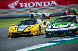 #28	HubAuto Corsa	Morris Chen	Tim Slade	Ferrari 488 GT3, #991	Craft-Bamboo Racing	Aidan Read	Darryl O'Young	Porsche 991 GT3 R	Buriram 2018 | Blancpain GT Series Asia