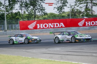 #991	Craft-Bamboo Racing	Aidan Read	Darryl O'Young	Porsche 991 GT3 R	#77	Craft-Bamboo Racing	Frank Yu	Jean Marc Merlin	Porsche Cayman GT4 Clubsport MR	Buriram 2018 | Blancpain GT Series Asia