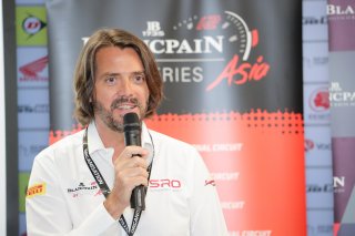 Stephane Ratel, SRO Motorsports Group Founder and CEO, Buriram 2018 | Blancpain GT Series Asia