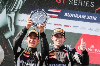 #63	FFF Racing Team by ACM	Hiroshi Hamaguchi	Marco Mapelli	Lamborghini Huracan GT3	Buriram 2018 | Blancpain GT Series Asia