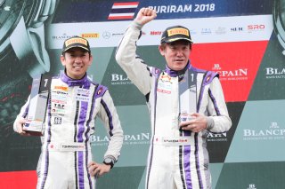 #45	KCMG	Naoto Takeda	Takuya Shirasaka	Audi R8 LMS GT3	Buriram 2018 | Blancpain GT Series Asia