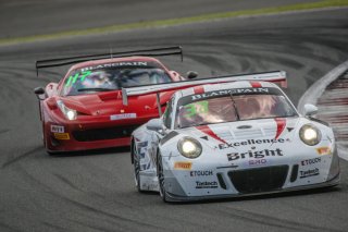 #33	Porsche Team EBI	Naoya Yamano	Tetsuya Yamano	Porsche 991 GT3 R	& #117	CarGuy Racing	Xu Wei	Naoki Yokomizo	Ferrari 458 Italia	Fuji 2018 | Blancpain GT Series Asia