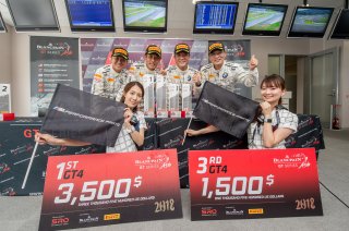 Race 2 Race 2 #81	BMW Team Studie	Takayuki Kinoshita	Sunako Jukuchou	BMW M4 GT4	& #82	BMW Team Studie	Ken Urata	Max Chen	BMW M4 GT4	Fuji 2018 | Blancpain GT Series Asia