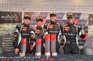 Race 2 - #19	FFF Racing Team by ACM	Lamborghini Huracan GT3	Dennis Lind	Martin Kodric	#63	FFF Racing Team by ACM	Lamborghini Huracan GT3	Hiroshi Hamaguchi	Marco Mapelli	Shanghai 2018 | Blancpain GT Series Asia