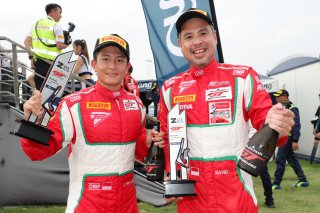 #75	T2 Motorsports	Ferrari 488 GT3	David Tjiptobiantoro	Rio Haryanto	Buriram 2019 | Blancpain GT Series Asia