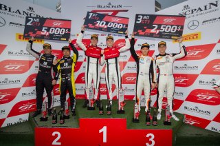 Race 1 GT3 Overall Podium Shanghai 2019 | Blancpain GT Series Asia