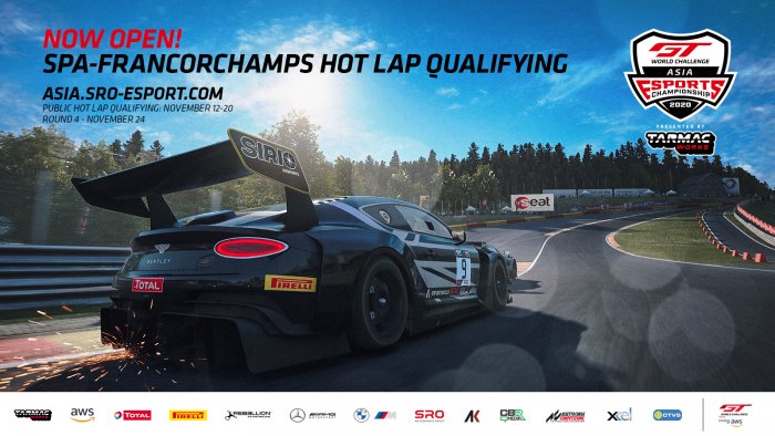 Esports: Spa-Francorchamps public hot lap qualifying now open