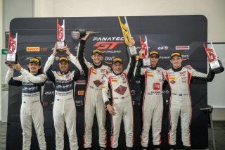 11	EBM Giga Racing	Adrian D'Silva	Earl Bamber	Porsche 911 GT3 R	888	Triple Eight JMR	H.H. Prince Abu Bakar Ibrahim	Jazeman Jaafar	Mercedes-AMG GT3											8	EBM Giga Racing	Setiawan Santoso	Reid Harker 	Porsche 911 GT3 R						 | SRO Motorsports Group