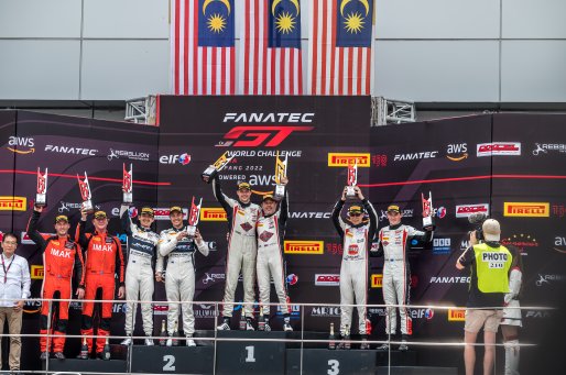 Sepang Race 2 Podium | SRO Motorsports Group