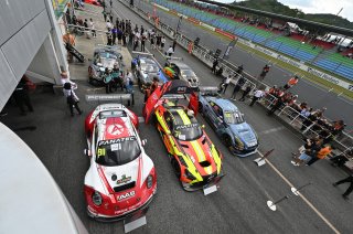 Race 1 top-three parc ferme | SRO Motorsports Group