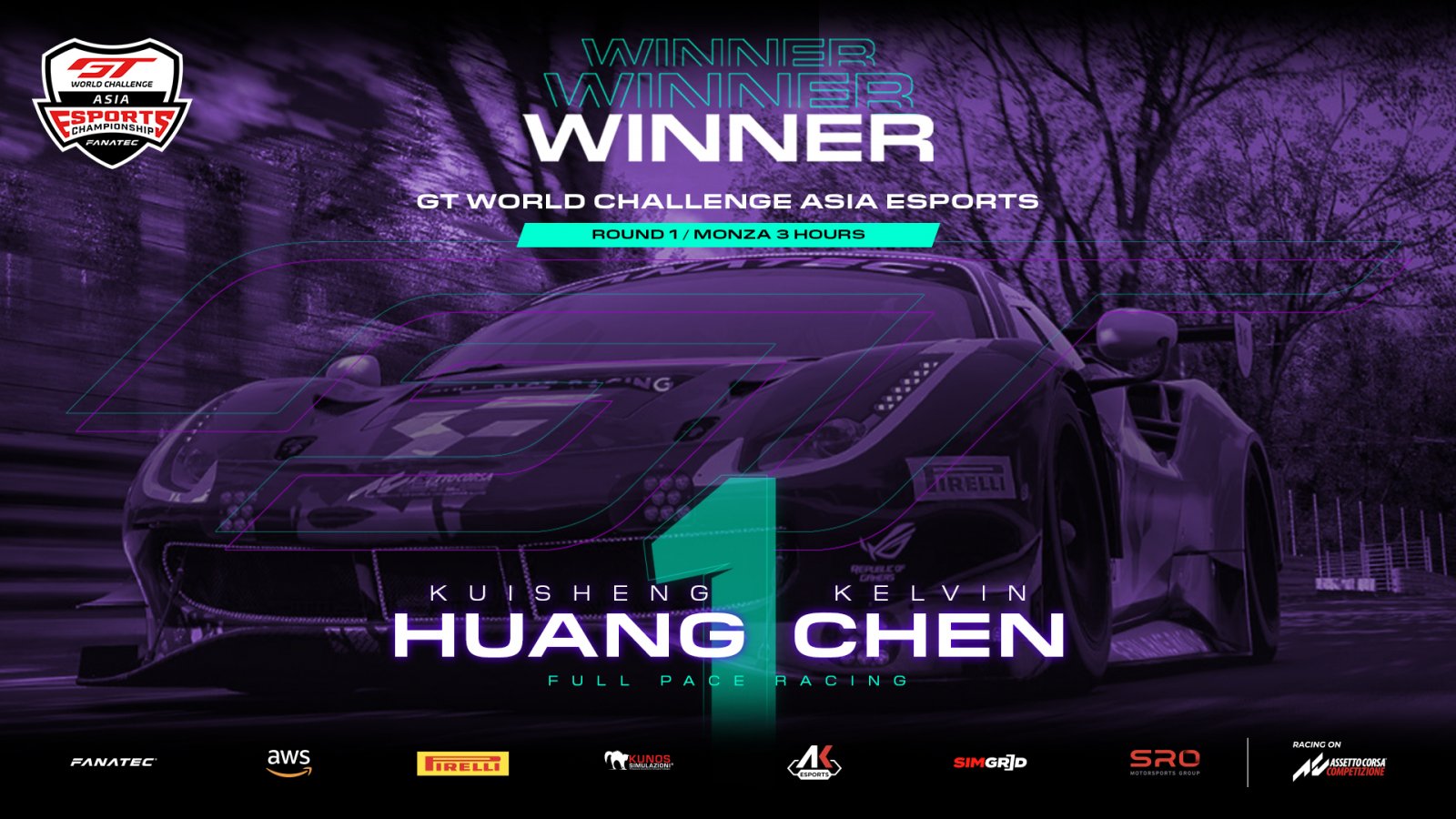 Esports: Full Pace's Huang/Chen beat JMX Phantom to Endurance Series victory in Monza 3 Hours thriller